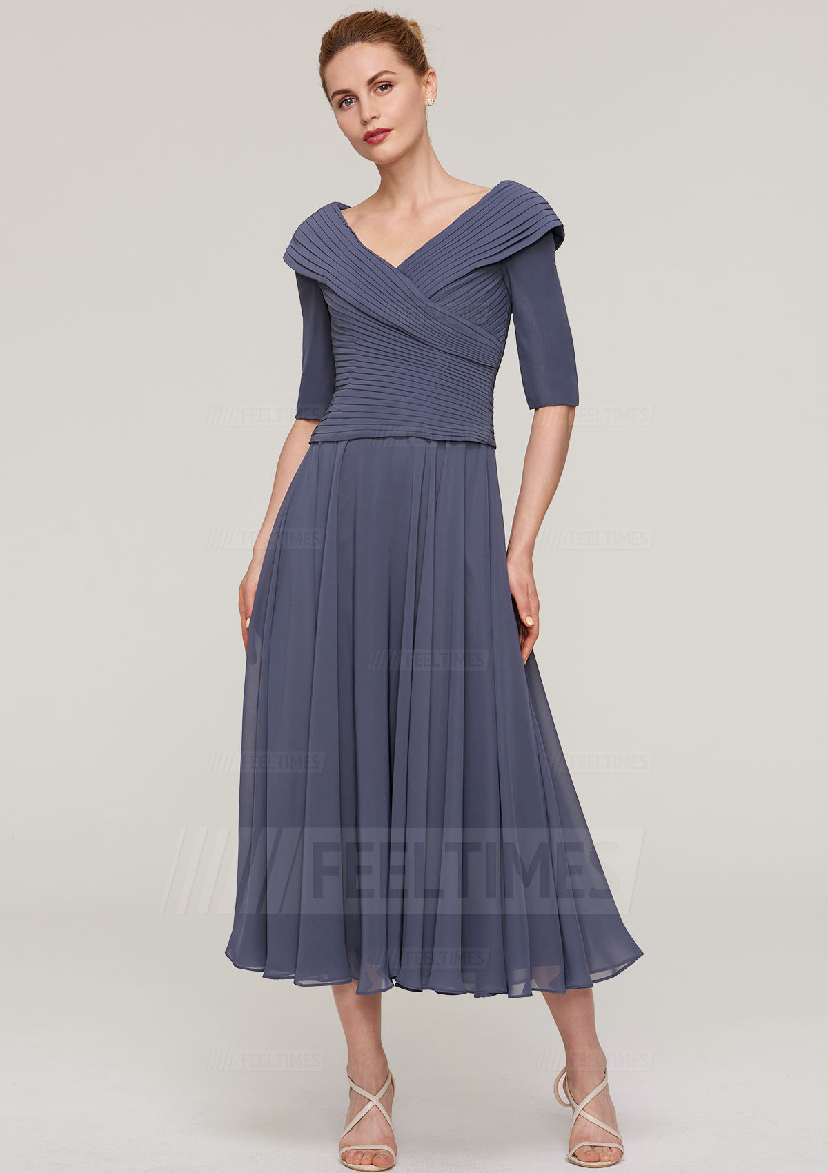 Calf length dresses for mother of clearance the bride